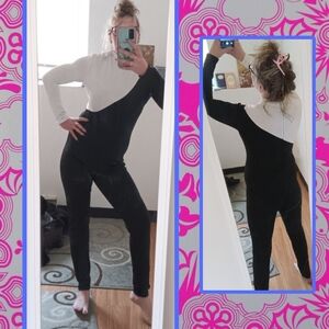 Black and White Women's Jumpsuit